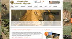 Desktop Screenshot of accordafricansafaris.com